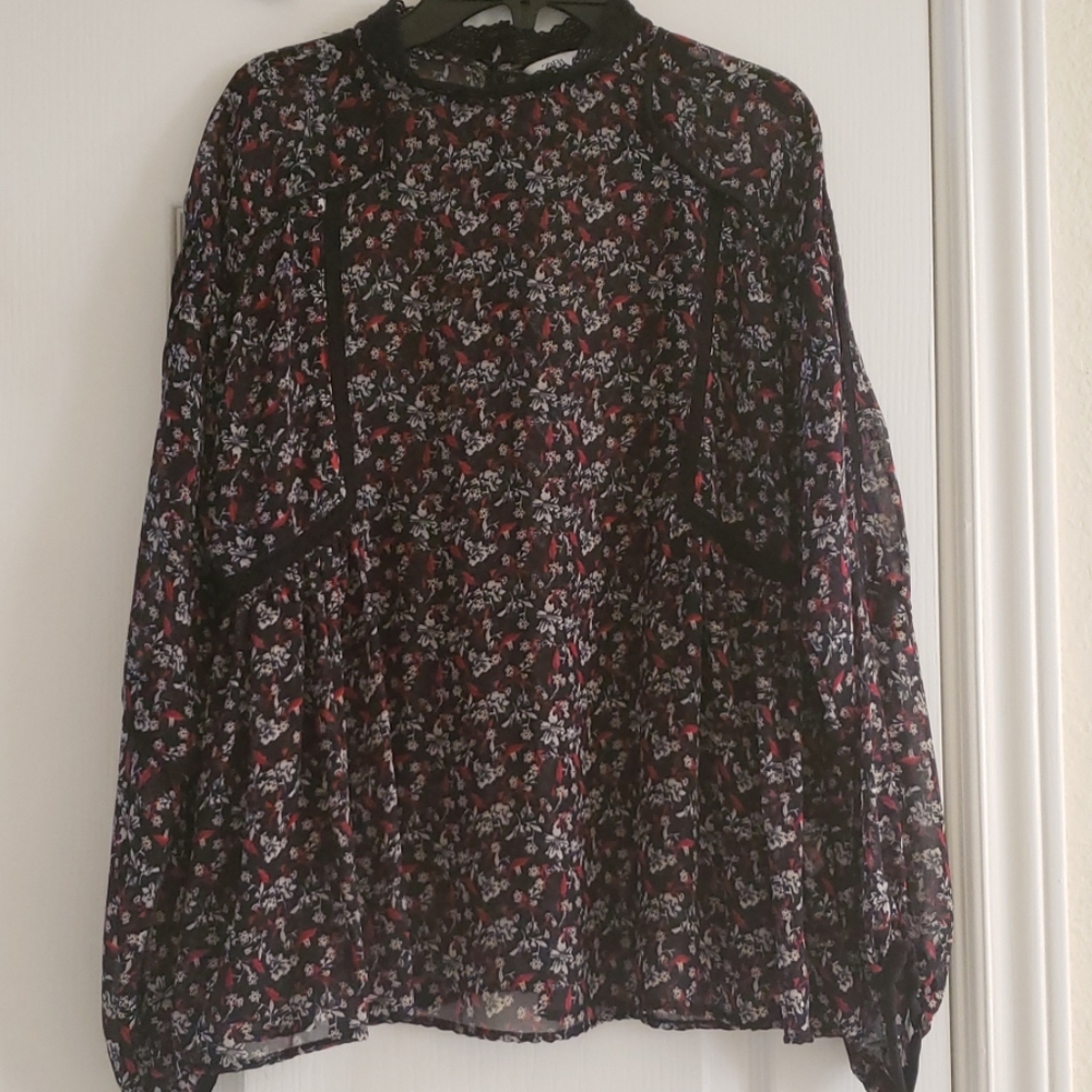 ZARA blouse, sheer ❤